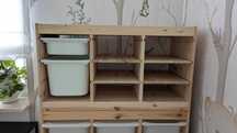 4 szt. drewniane półki TROFAST IKEA