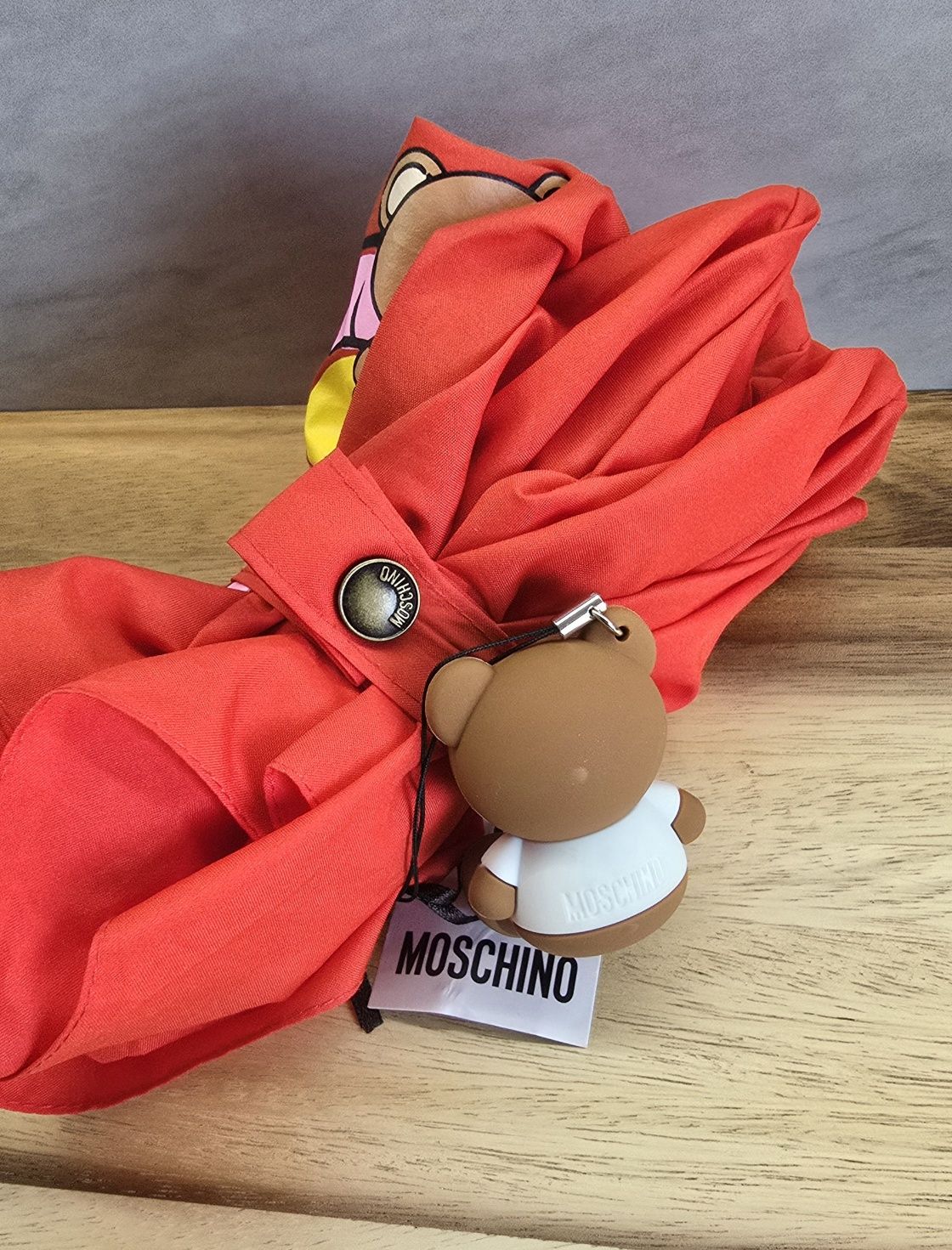 Oryginalna czerwona parasolka Moschino Toy