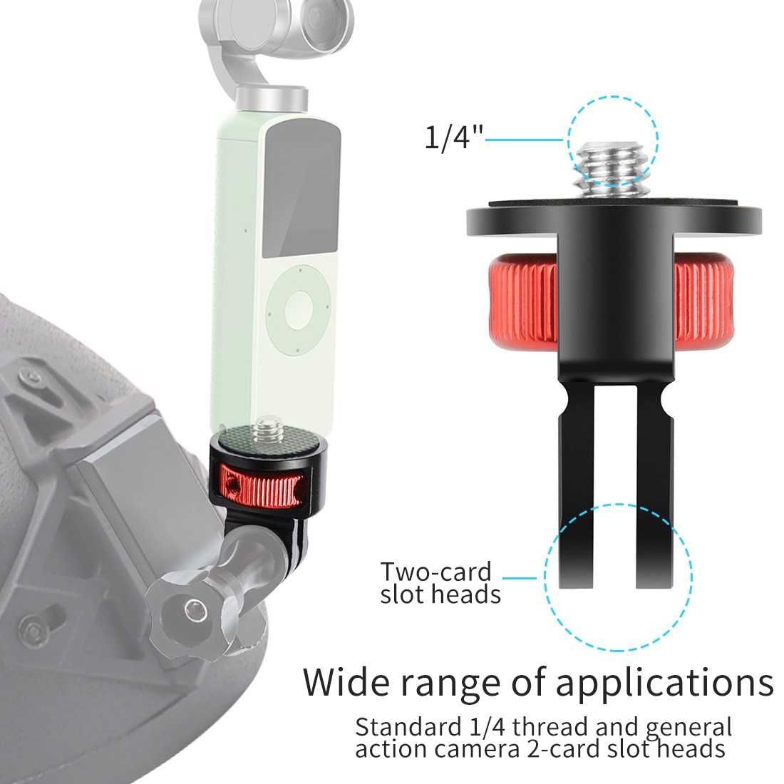 Adapter 1/4" do kamer sportowych GoPro Insta360 DJI Action