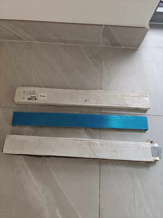 2x Karmat Duo ruszt do wklejenia płytek / satynowy płaski 70cm