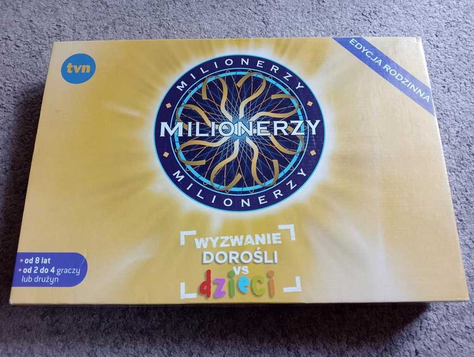 Milionerzy dorośli vs dzieci TM Toys gra rodzinna
