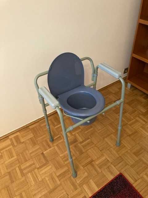 Krzesło toaletowe składane toaleta WC dla niepełnosprawnych