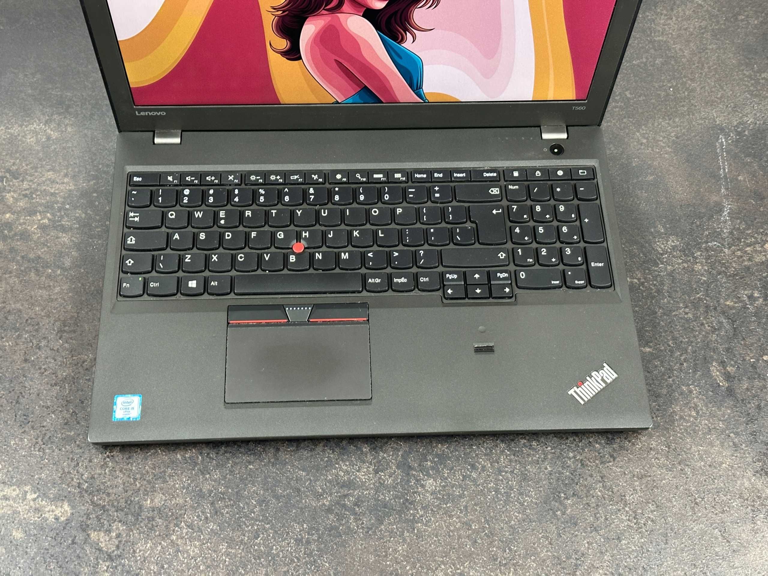 Zadaniowy Laptop Lenovo ThinkPad T560 16GB W11PRO FHD 15" Dwie Baterie