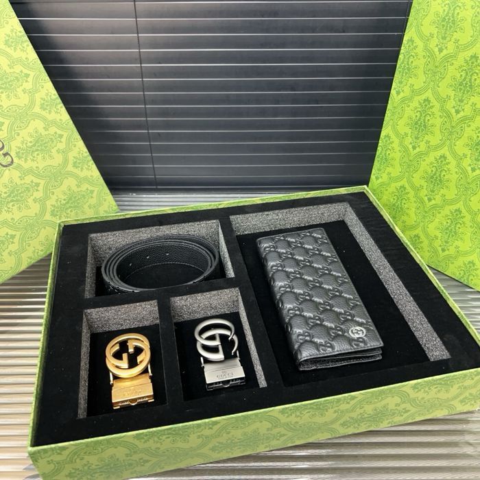 GCC комлпект набор ремень клатч подарочный кожаный louis vuitton