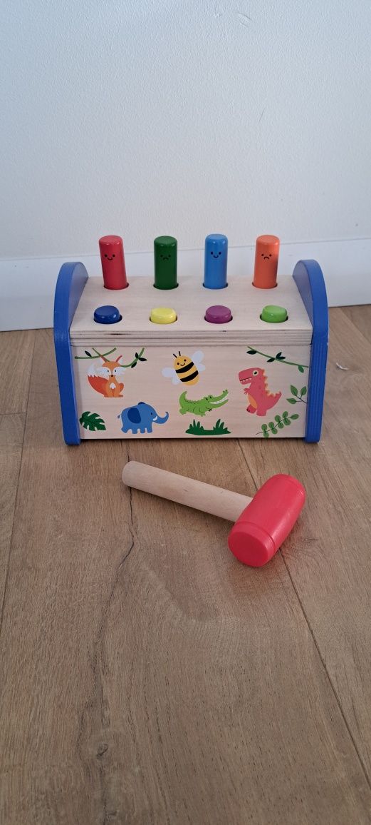 Zjeżdżalnia dla aut playtive + zestaw tooky toy 16-18msc + przebijanka