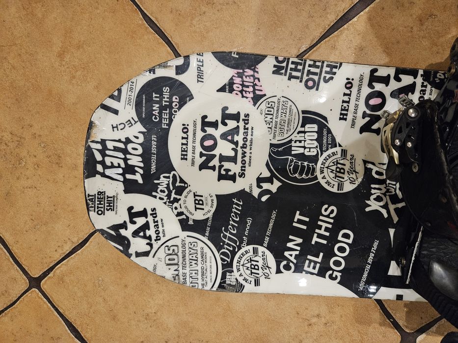 Deska snowboardowa TBT 138 cm + wiazania Ride