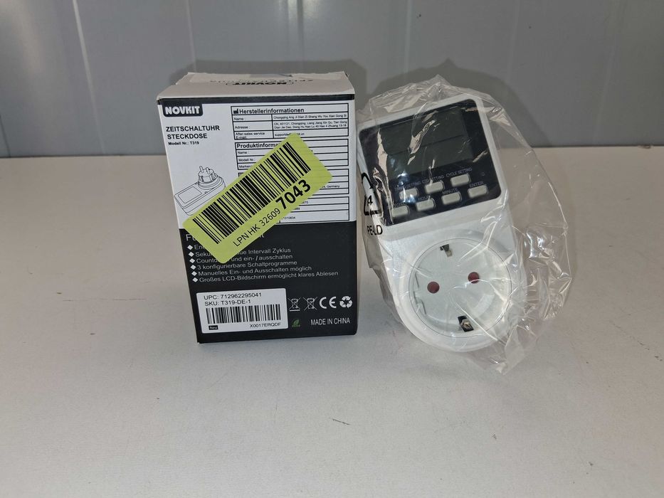 L039 Cyfrowy Programator Czasowy Zegar Tygodniowy Gniazdko