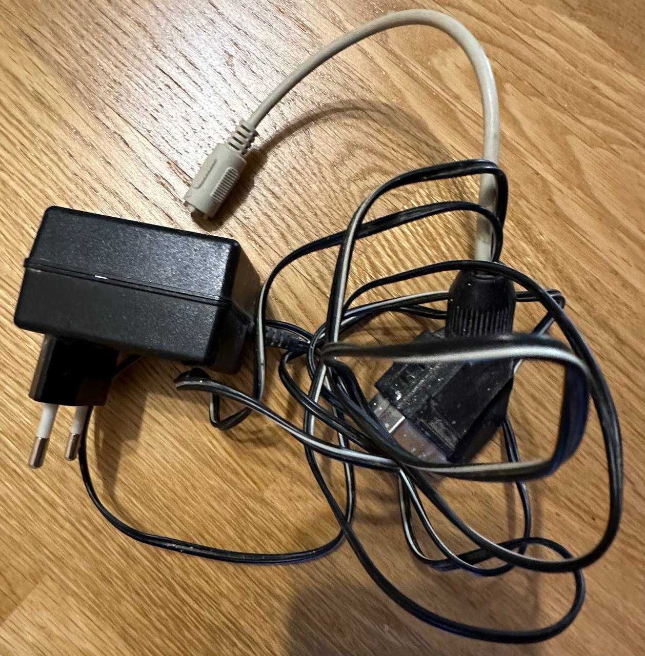 Блок живлення 12v i scart, s-video кабель