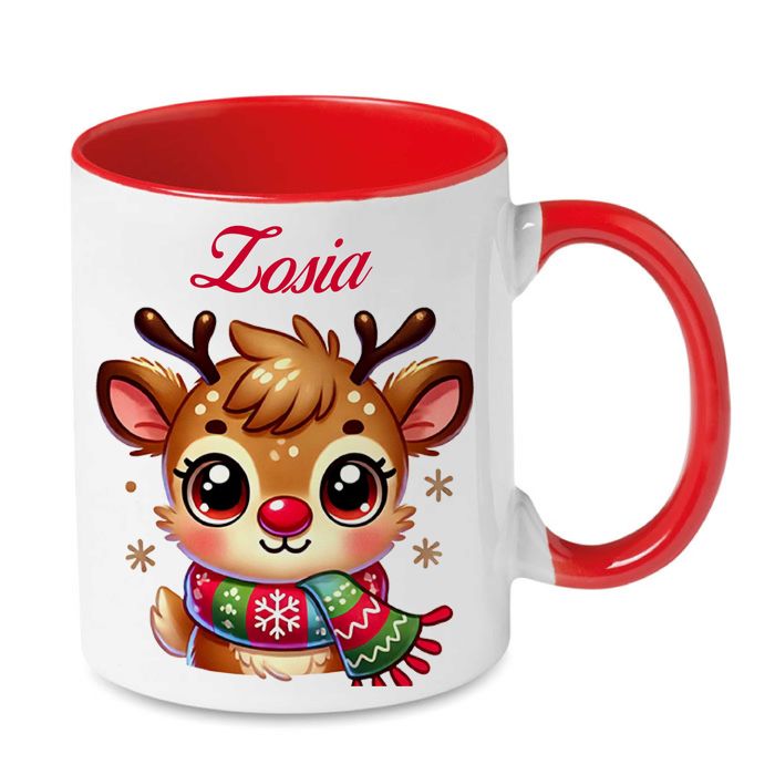 Świąteczny kubek z Twoim imieniem na prezent MIKOŁAJKI
