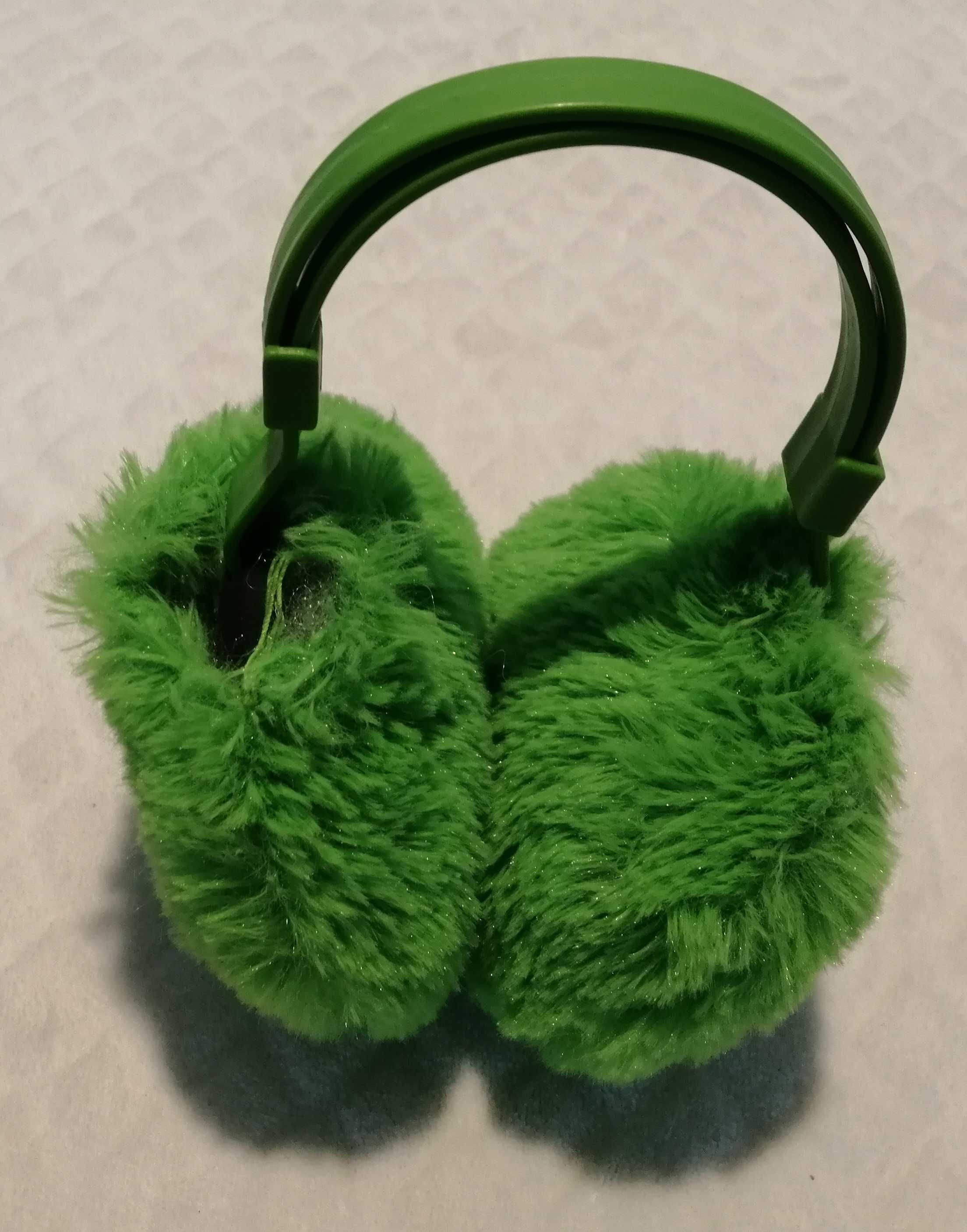 Nauszniki zimowe dziecięce, zielone, Sourz (34-47cm)