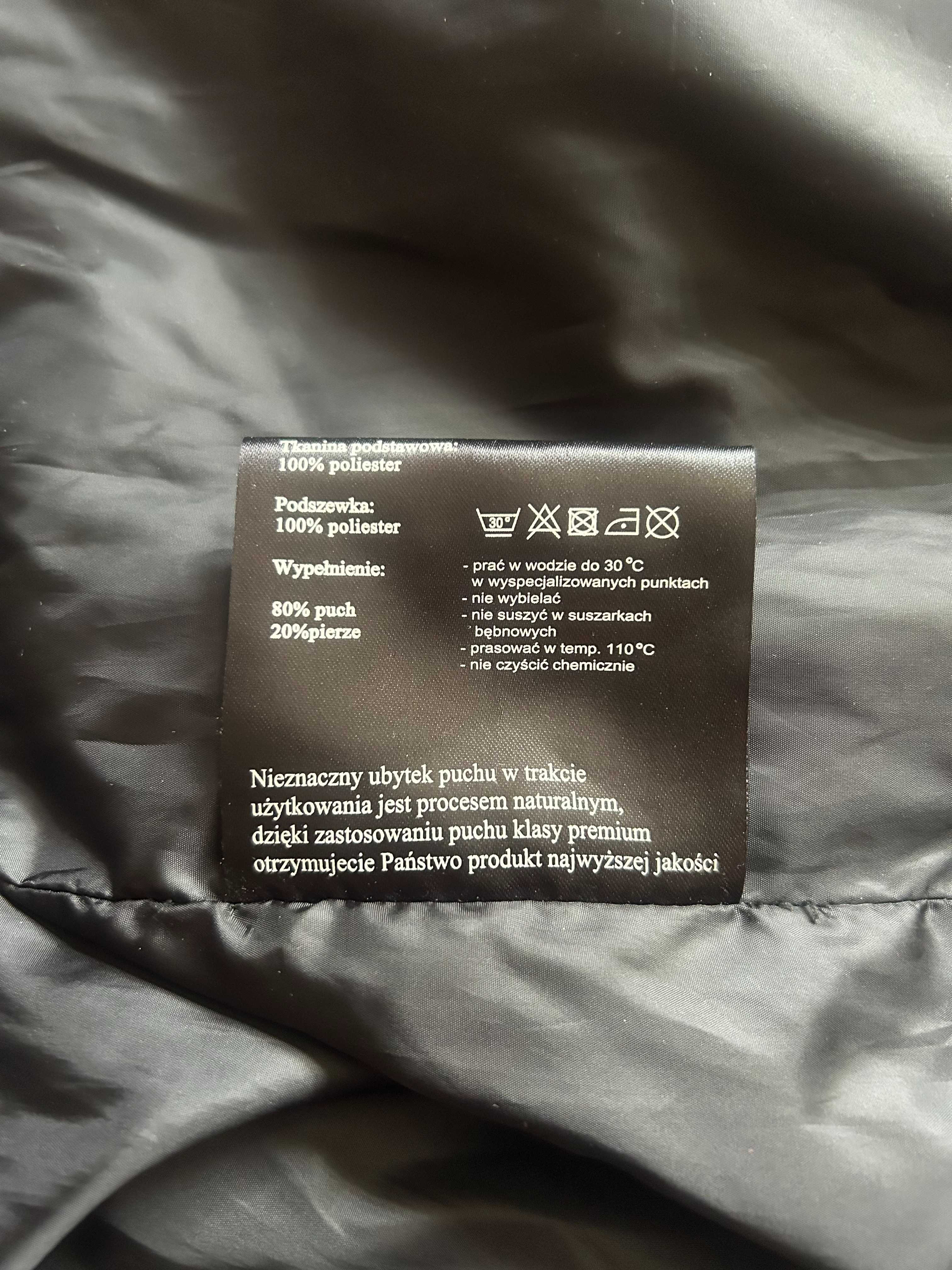 Czarna kurtka puchowa Dankoff XXL