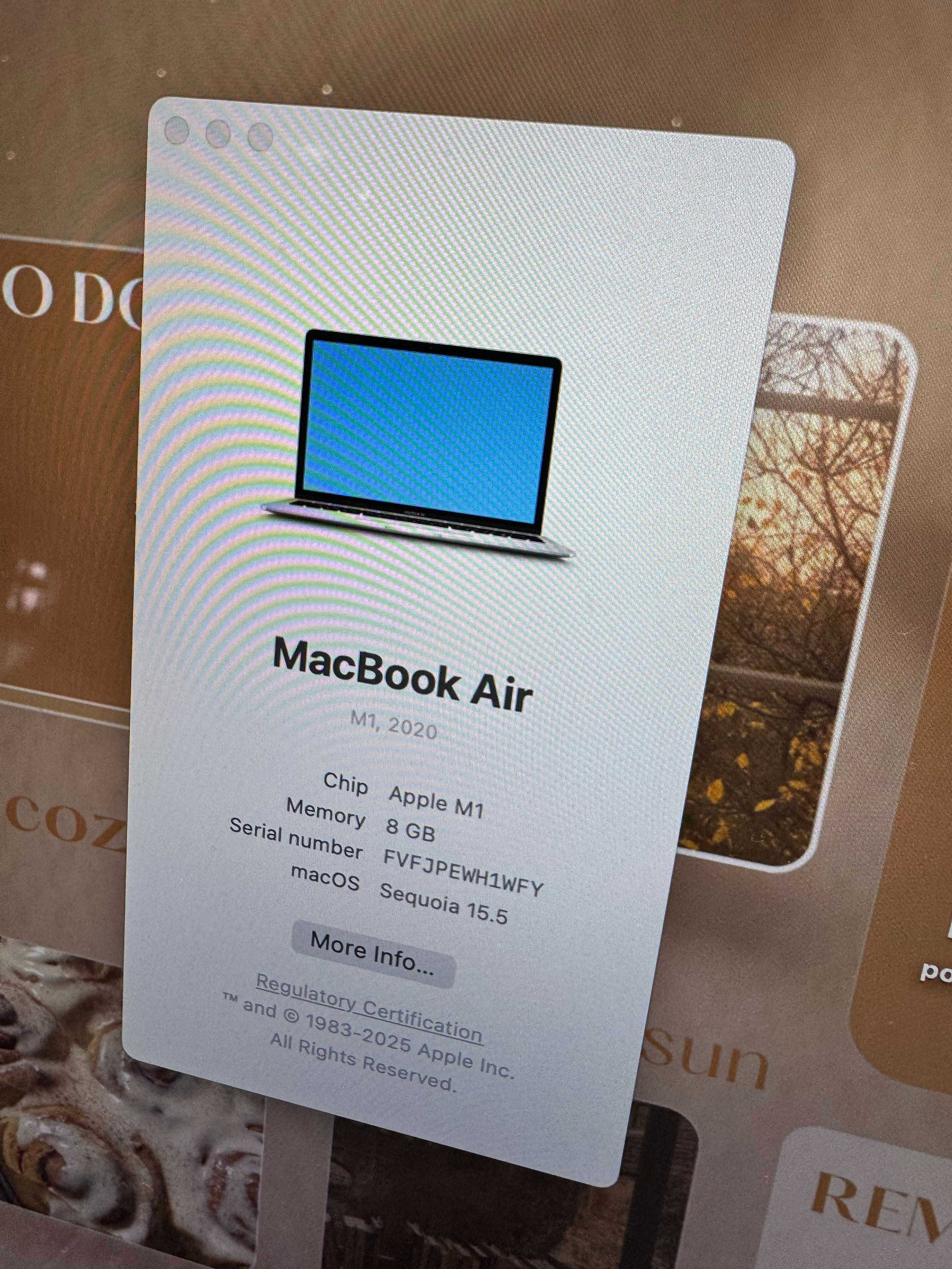 Macbook Air 2020 M1