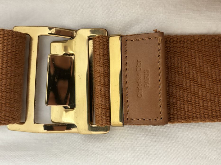 Cinto camel Christian Dior