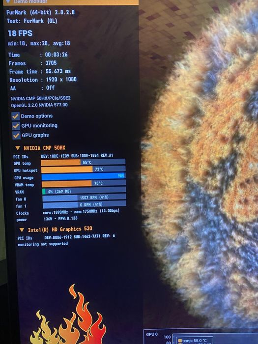 Видеокарта  майнинг NVIDIA CMP 50HX MINER 10240MB как новая ОБМЕН