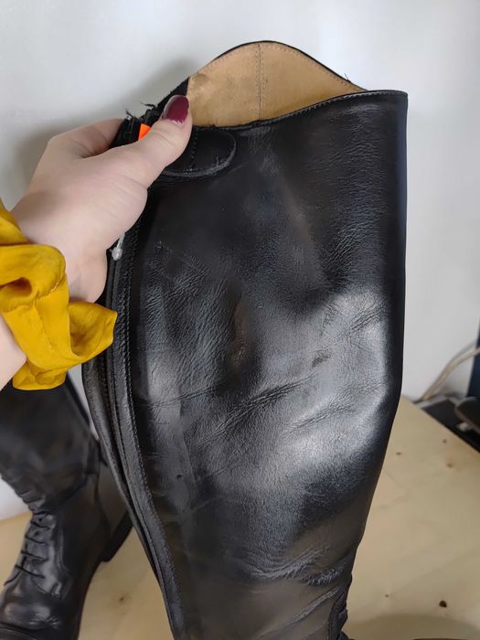 276.40. Oficerki Steeds Brasilia, roz: 40 Slim, łyd: 33cm, wys: 46,5cm