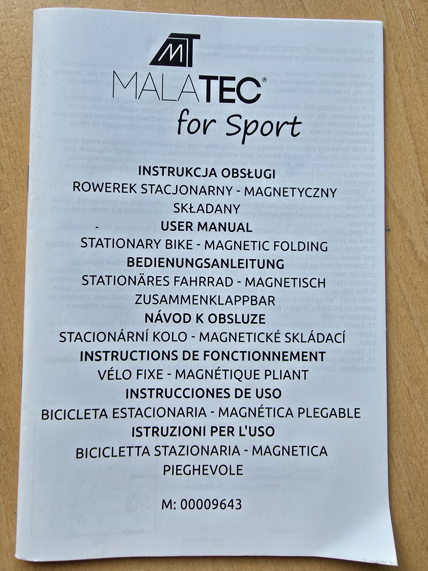 Rowerek stacjonarny magnetyczny MalaTec