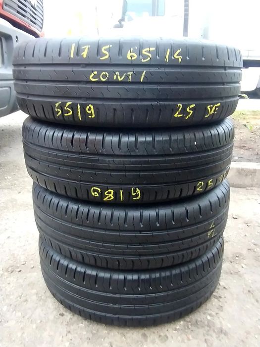 175/65R14 Opony Letnie Lato CONTINENTAL ContiEcoContact 5 5,5-7mm Legnica ALU-RAD jak 165/70
