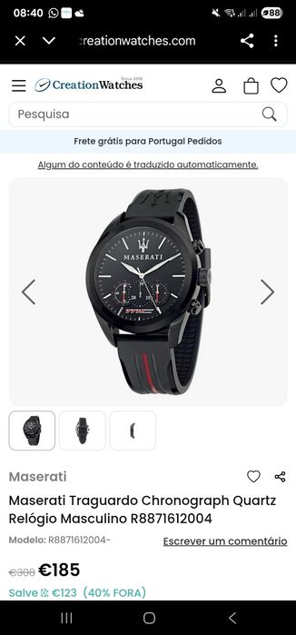 Relógio masserati perfeito