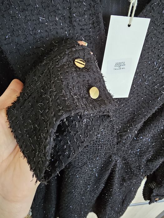 Czarna wieczorowa sylwestrowa sukienka Charlior  M/L Opis