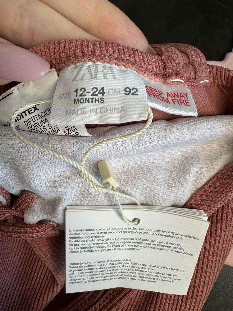 Jednoczęściowy strój kąpielowy zara 92
