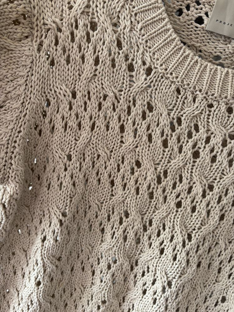 Project Runway sweter ażurowy boho one size