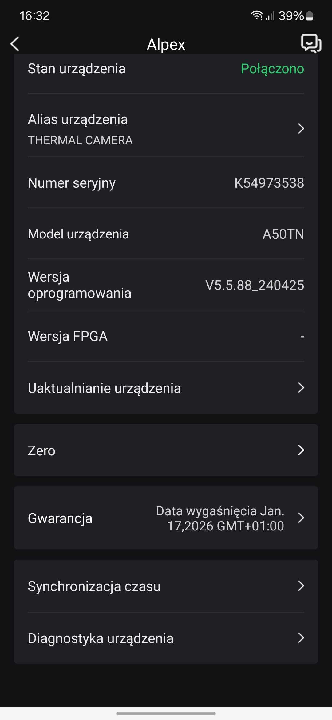 Luneta noktowizyjna Hikmicro Alpex A50TN 940nm