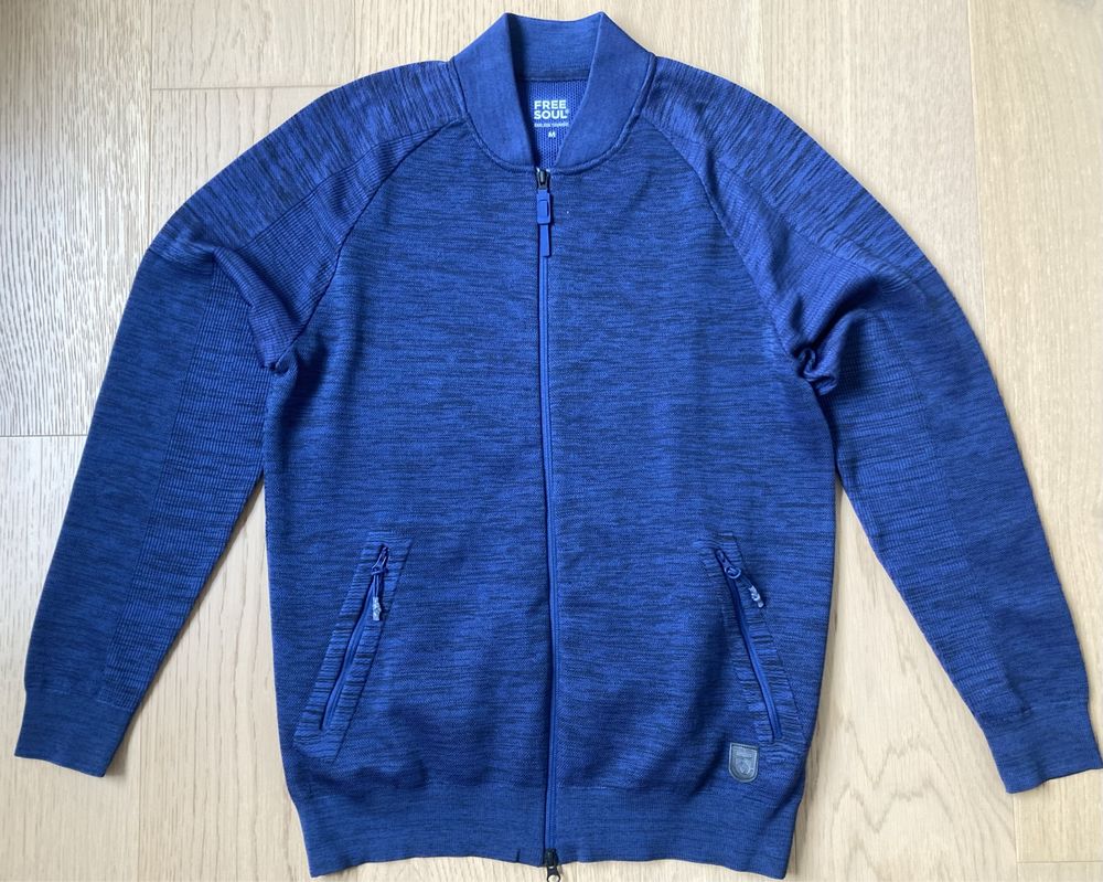 Bluza bomberka granatowa zapinana niebieska FreeSoul r. M