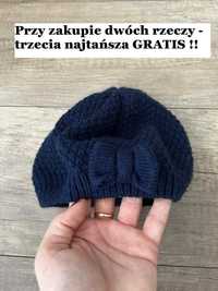 Czapka, beret firmy H&M w rozmiarze 110/128cm