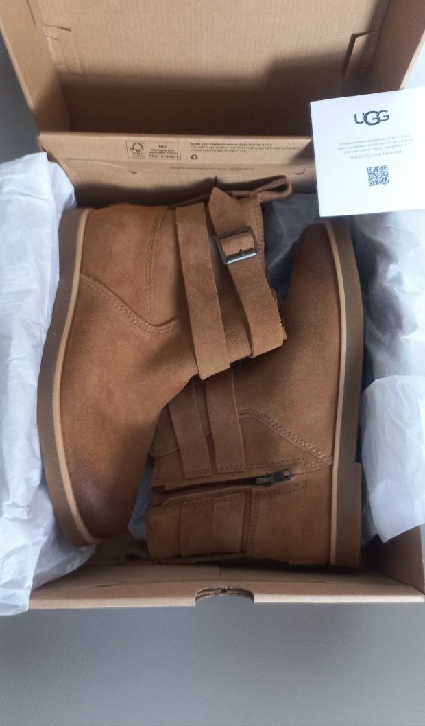 UGG Josefene r. 37 zamszowe brązowe botki