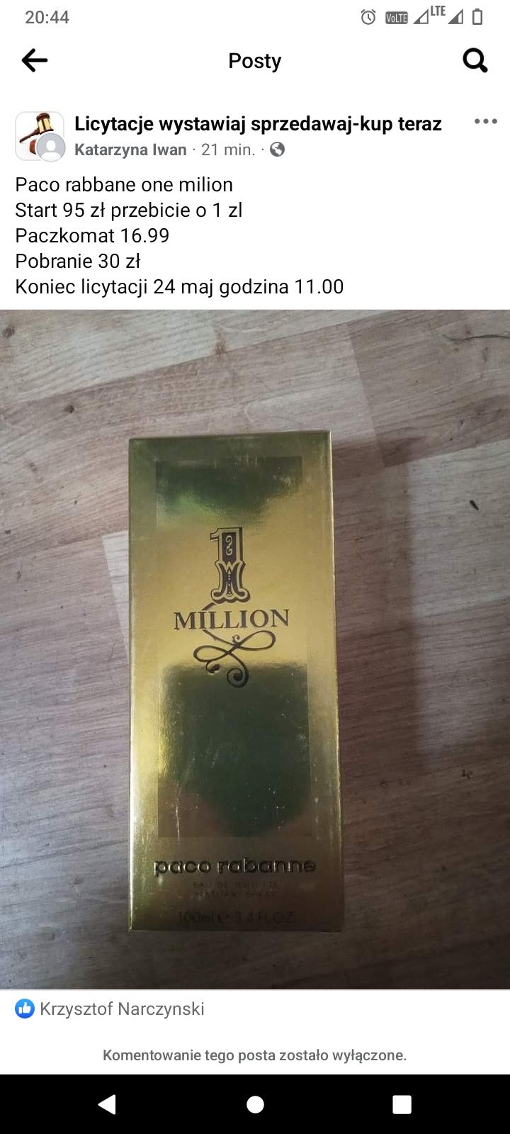 Paco rabbane one milion