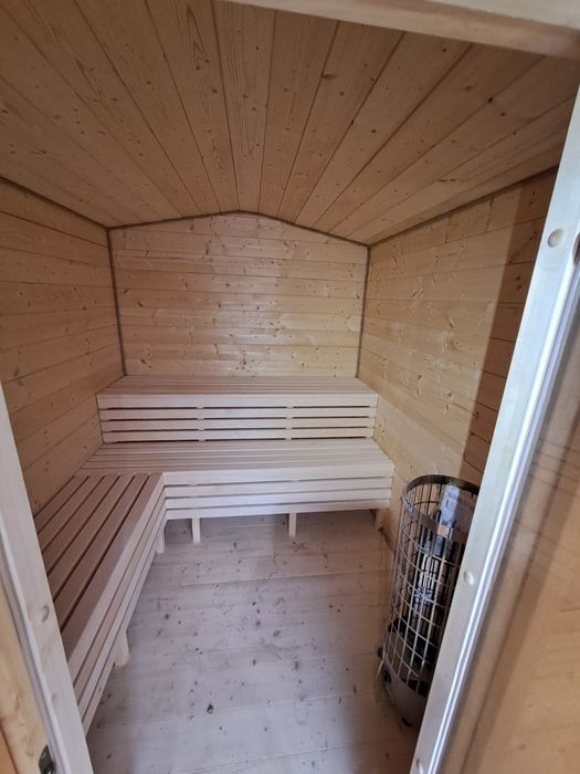 Sauna zewnętrzna  5 osobowa na prad, robiona na zamowienie
