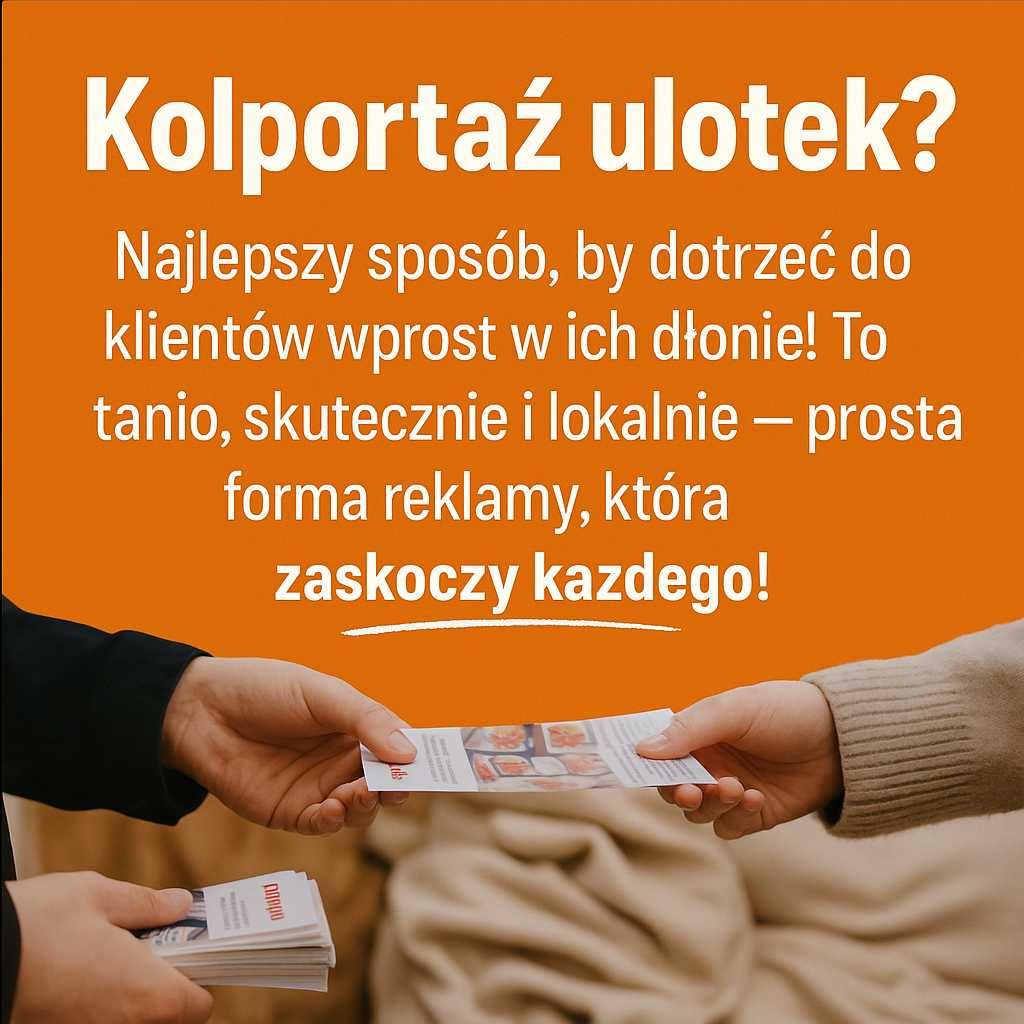 Rozniosę Twoje ulotki reklamowe do skrzynek pocztowych