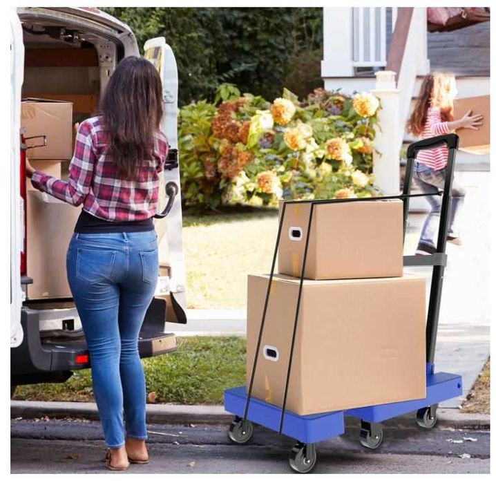 Składany wózek transportowy z 6 kółkami nośność 227kg SOLEJAZZ