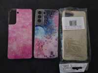 Komplet 3 etui plecki samsung s21fe damskie