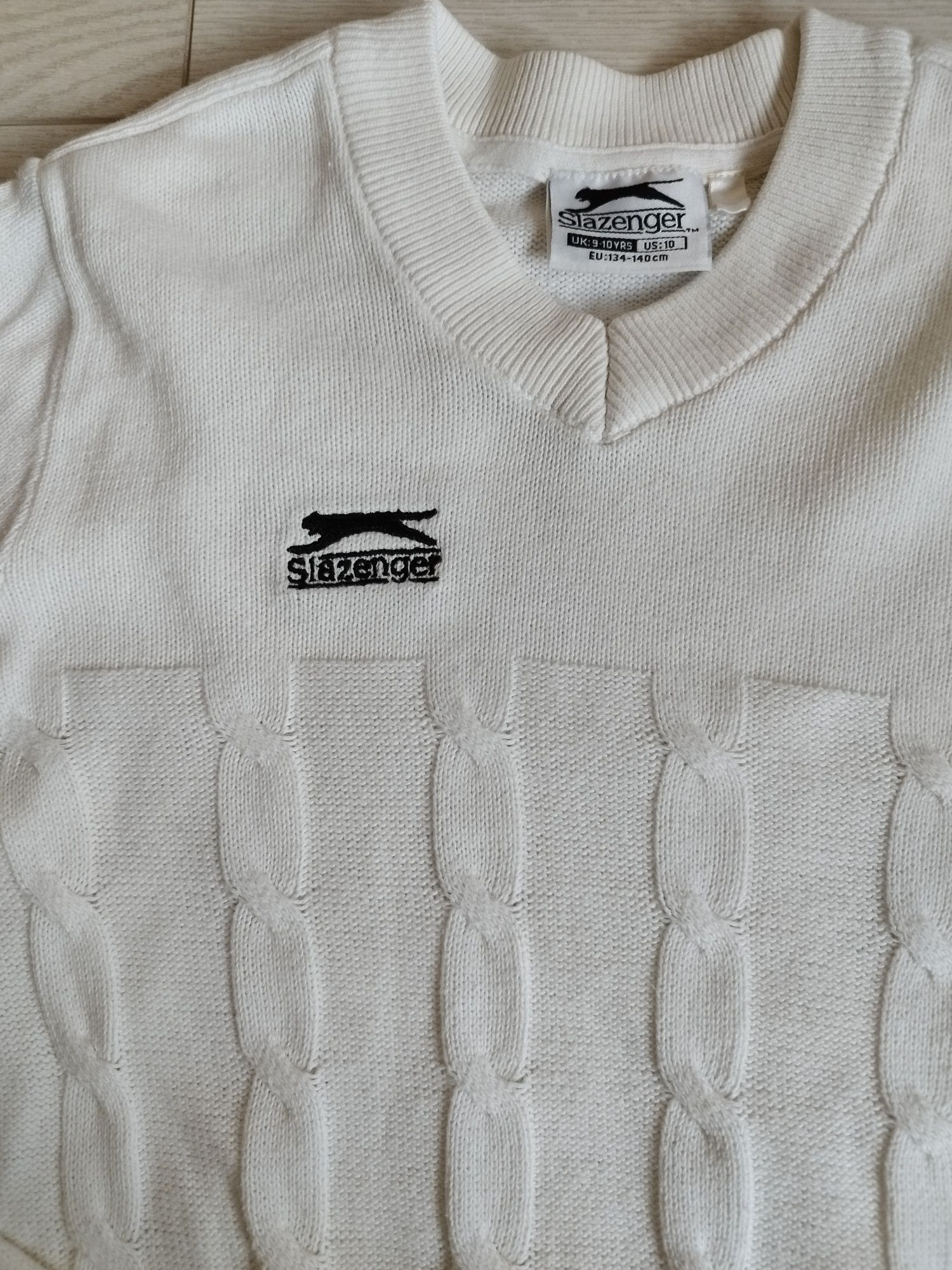 Ładny Sweterek Slazenger 134-140cm Sweter chłopięcy 7-8-9lat wizytowy