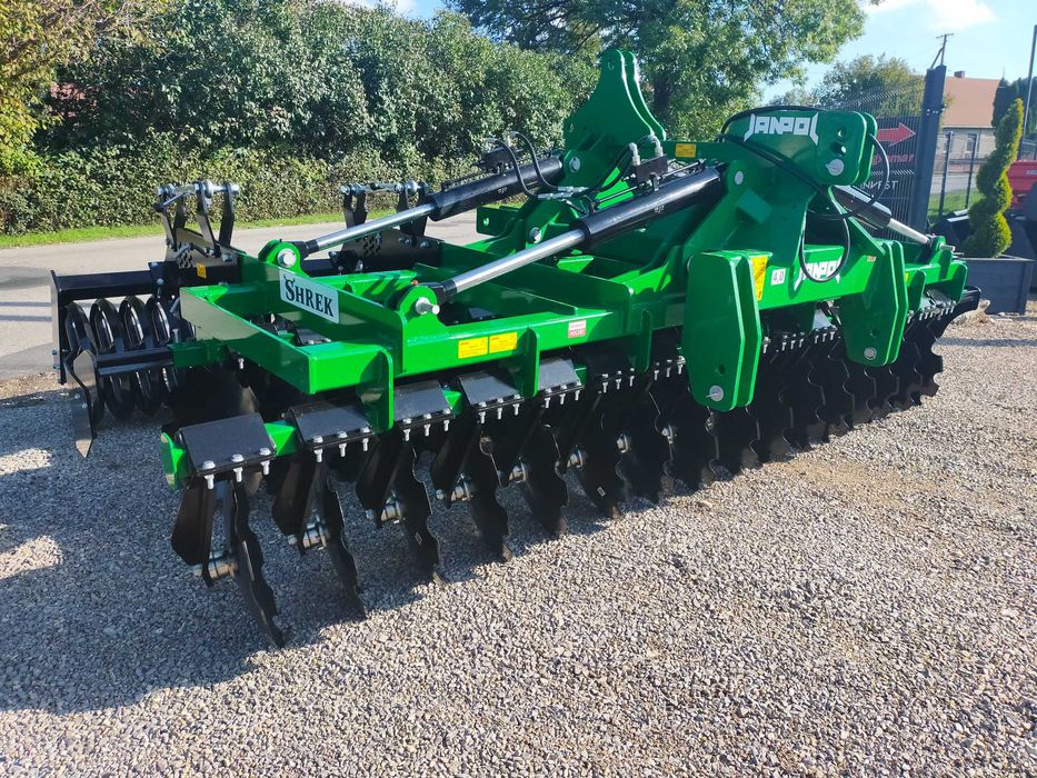 brona talerzowa hydrauliczna JANPOL SHREK 5m/4m 560 talerz daszek 600
