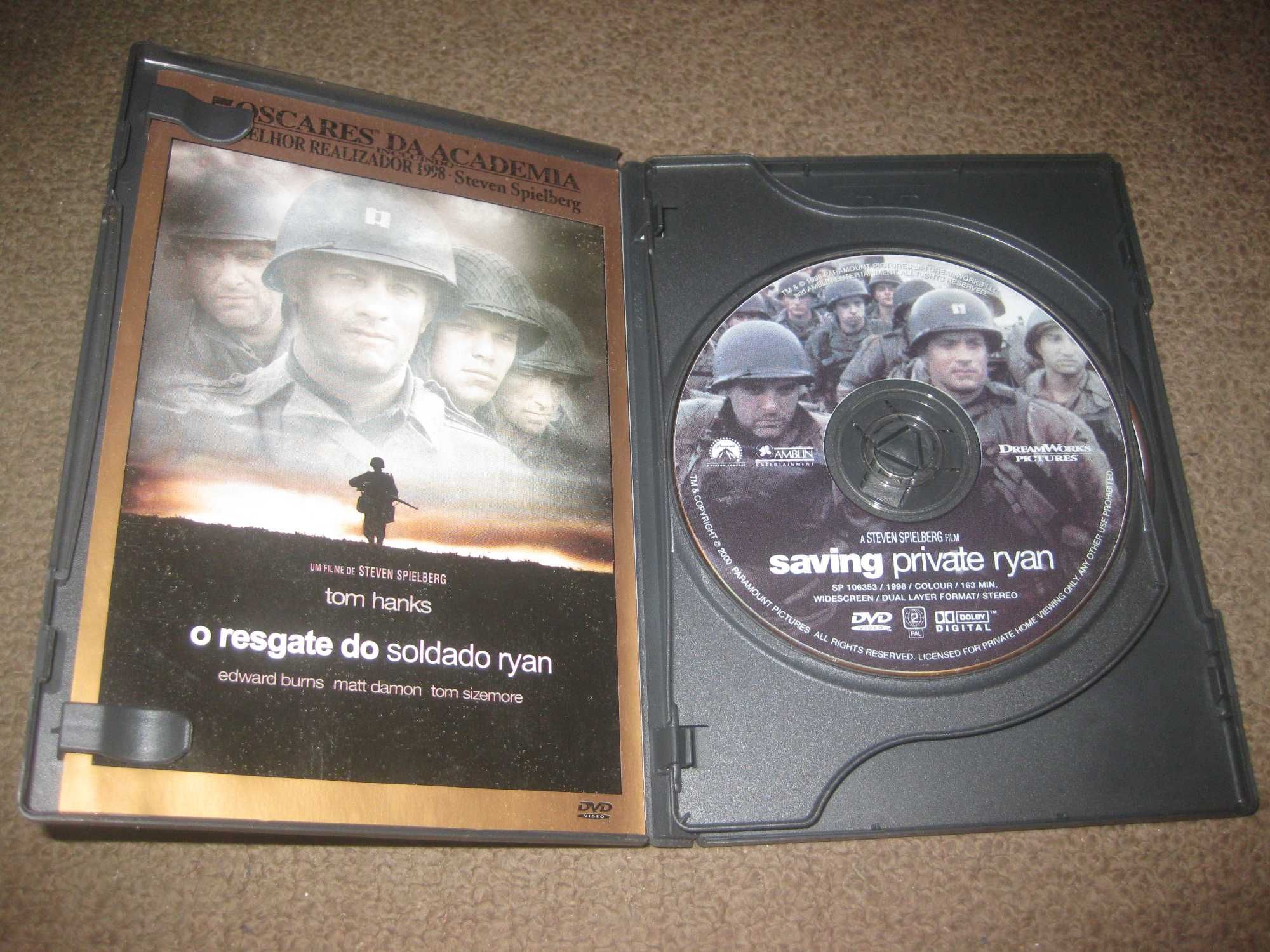 "O Resgate do Soldado Ryan" com Tom Hanks/Edição Especial com 2 DVDs