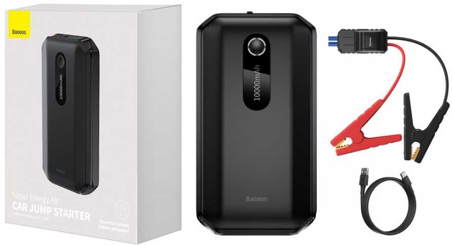 Baseus Super Energy Car Jump Starter, 10000mAh пусковий пристрій