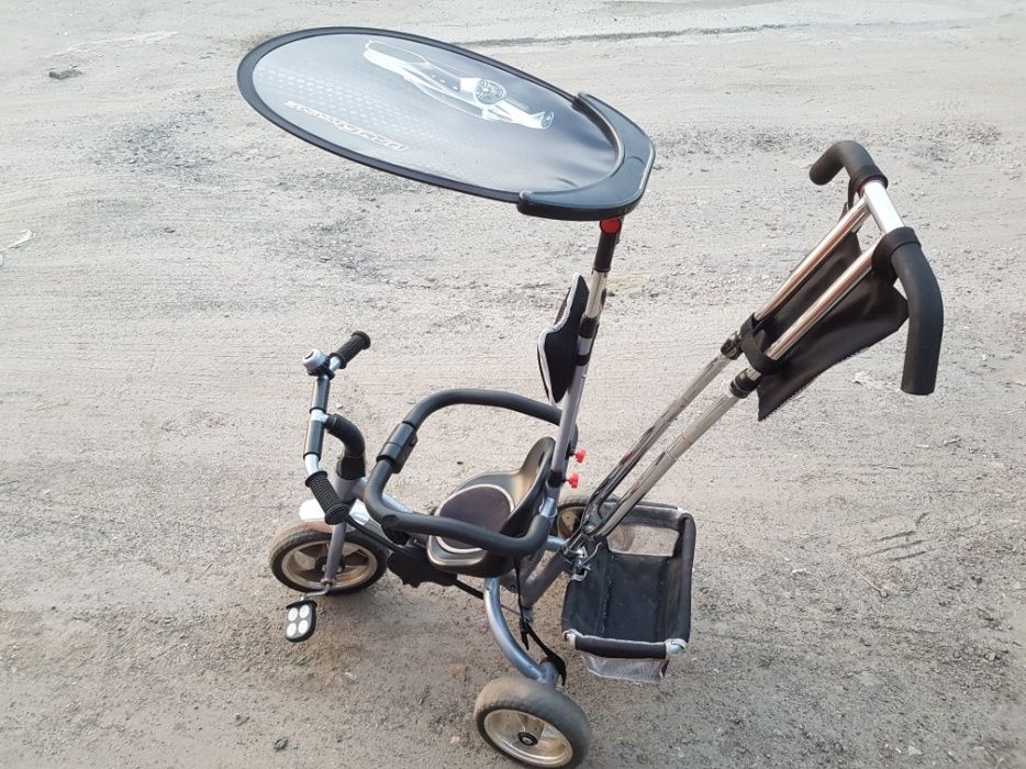 Велосипед коляска дитячий із знімним козирьком від сонця та дощу