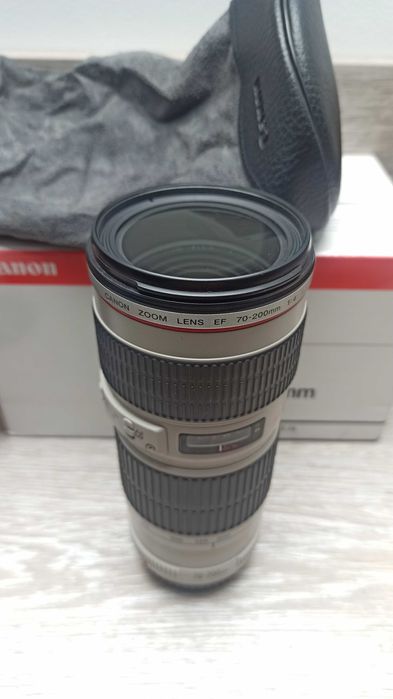 Obiektyw Canon EF 70-200 f/4 L USM - zadbany, pełny zestaw