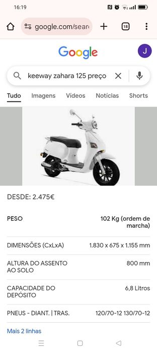 Scooter keway zahara 125cc