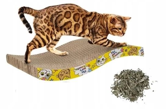 Кігтеточка дряпалка для кота з картону дряпка