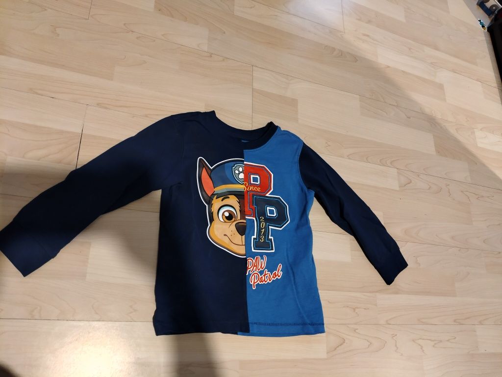 Bluza chłopięca Minecraft i bluzka Chase PsiPatrol 110-116