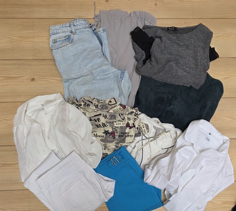 Paczka ubrań 18 sztuk, r. 38