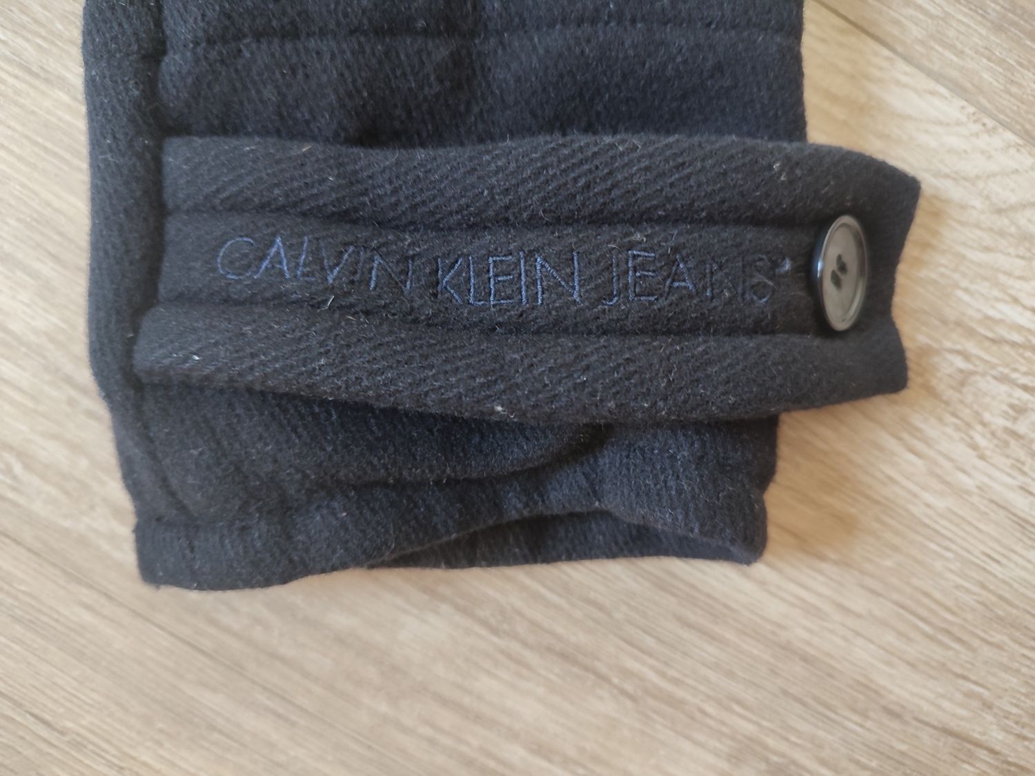 Krótki płaszcz wełniany marynarka Calvin Klein Jeans CK One