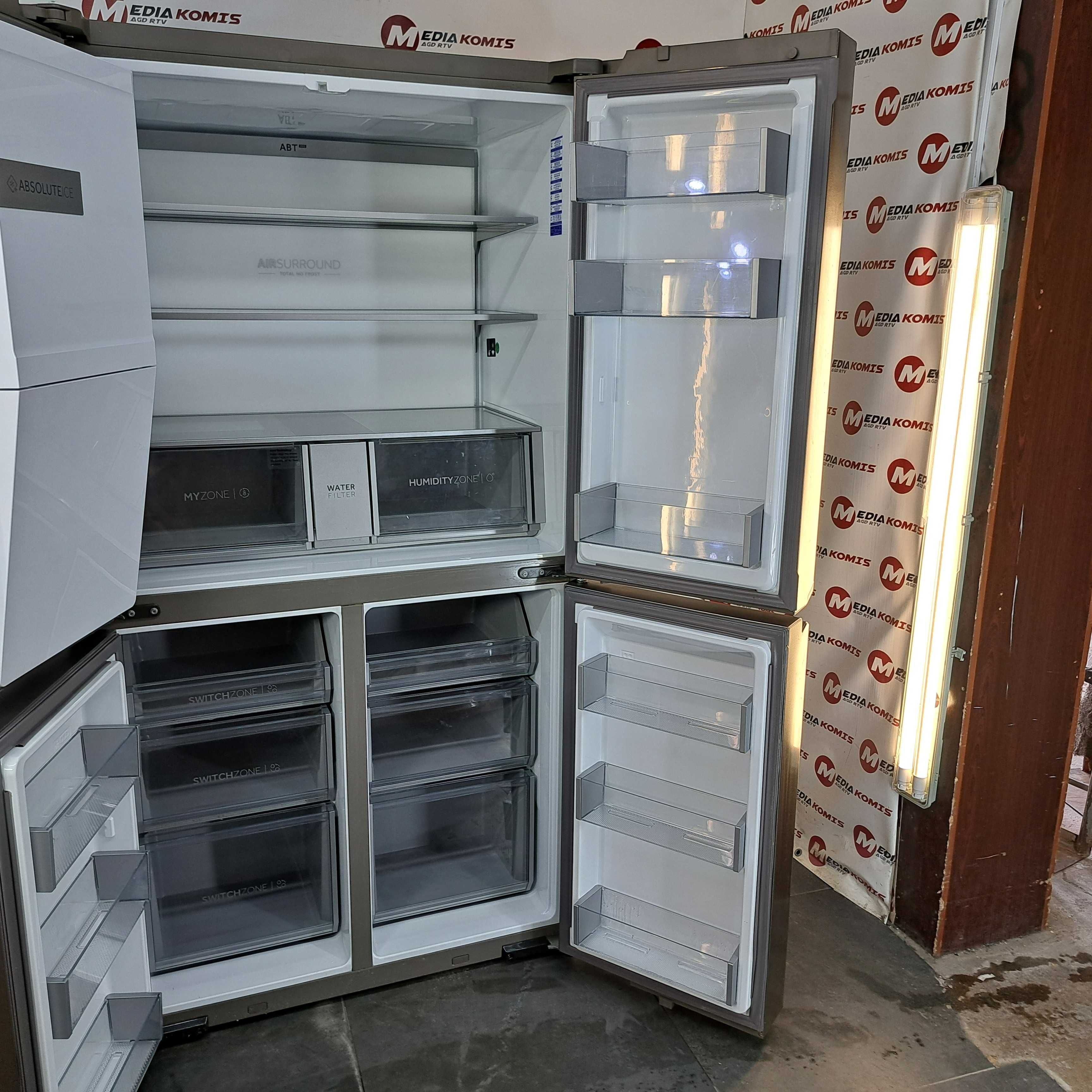 LODÓWKA HAIER HCR7918EIMP [12mscy-gwar] E/NoFrost/38dB/177,5cm wys