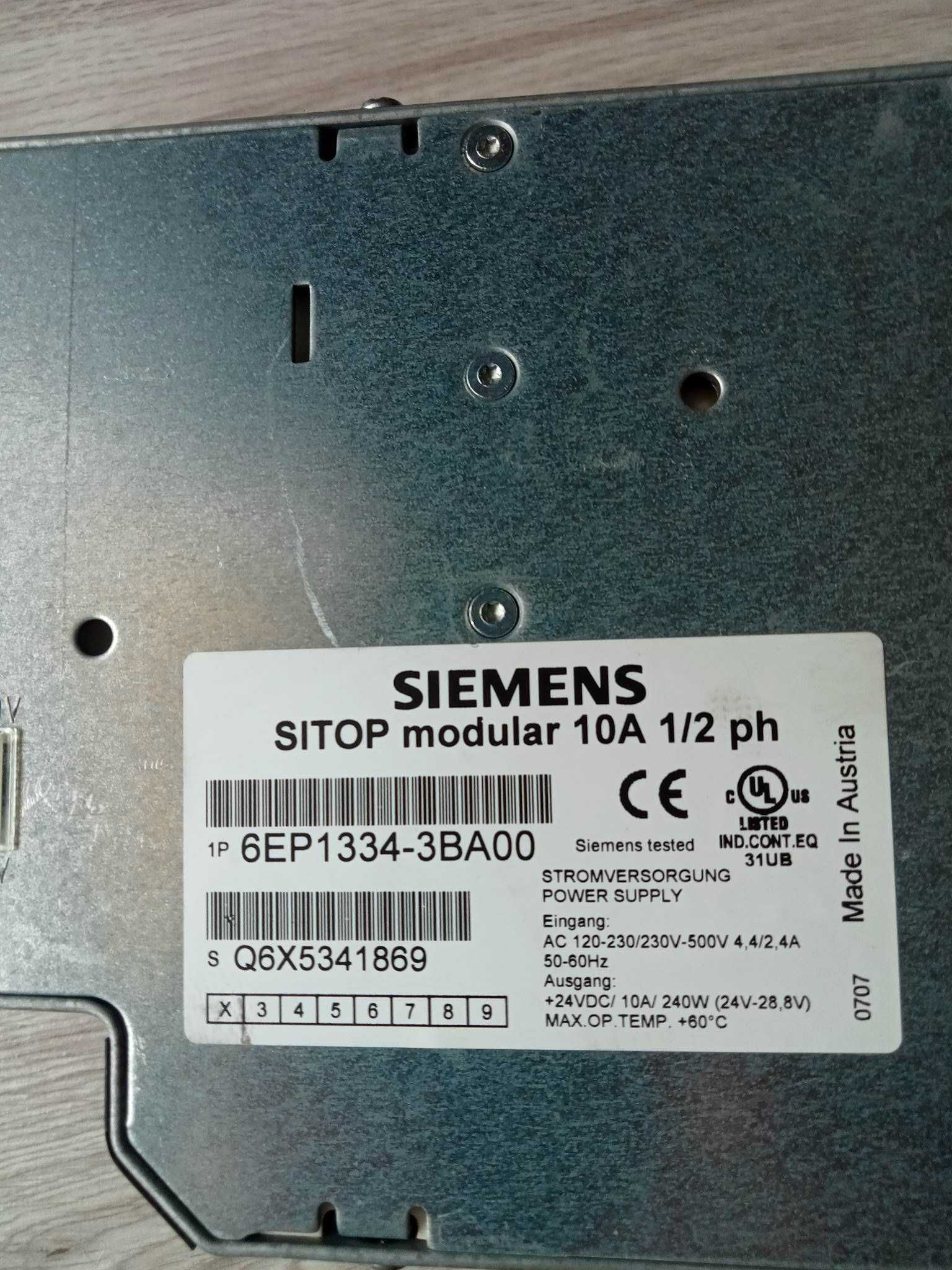 zasilacz Siemens sitop 24VDC 10A