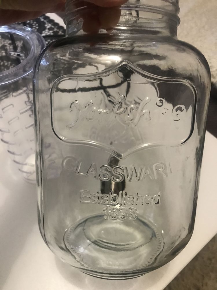 Dozownik do napojów Yorkshire Mason Jar ze stojakiem