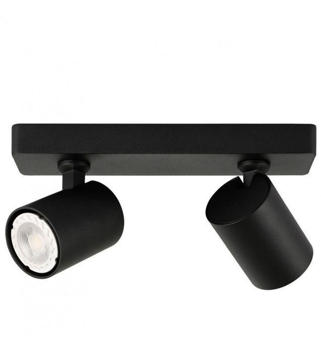 Lampa sufitowa Czarna Podwójna NOWOCZESNA