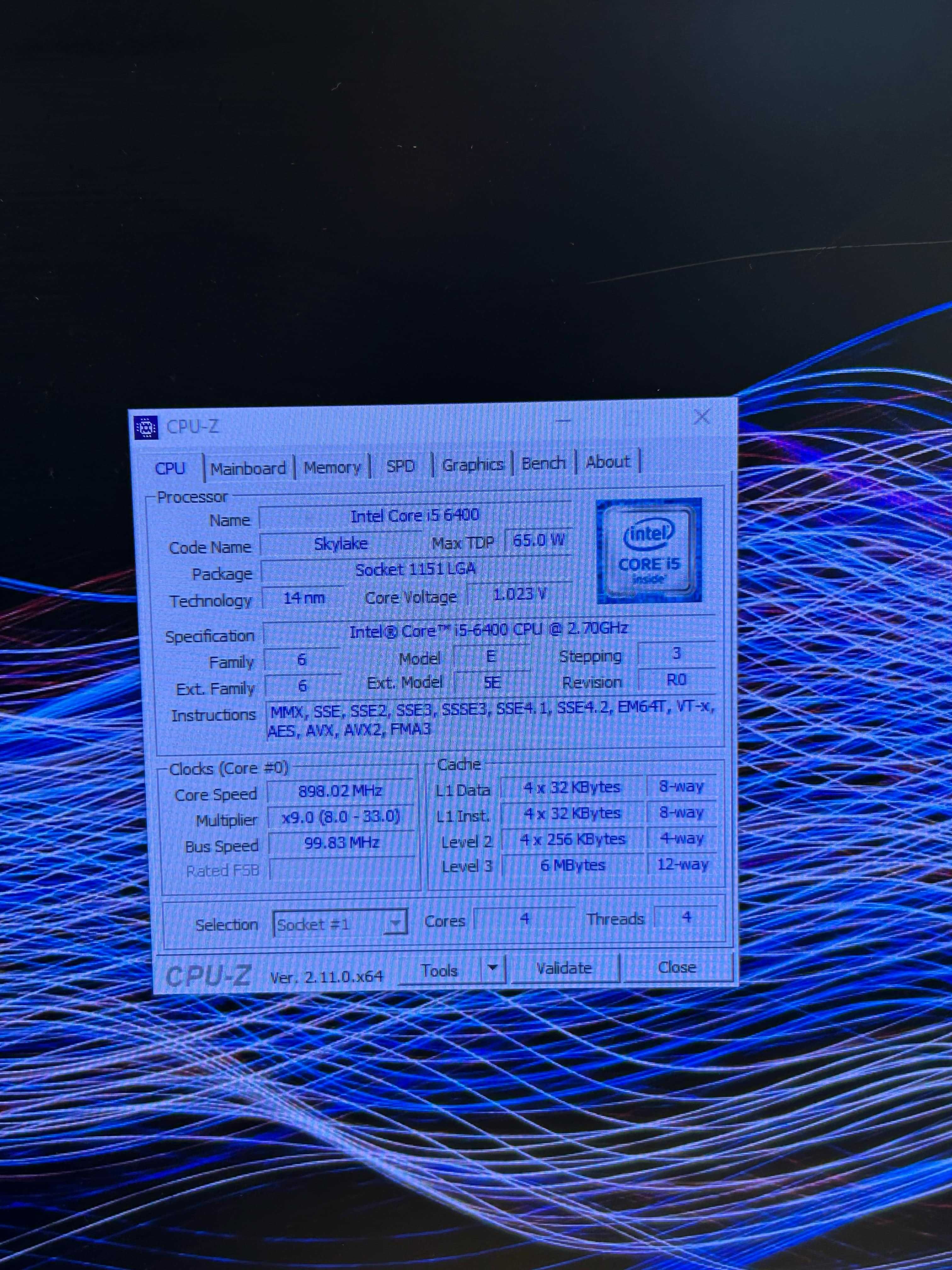 Komputer stacjonarny Lenovo i5-6400/8GB DDR4/1TB HDD/SSD